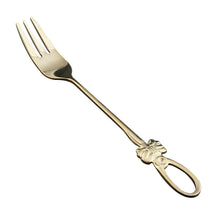 Load image into Gallery viewer, 430 Stainless Steel Gold Plated Dessert Fruit Spoon Fork