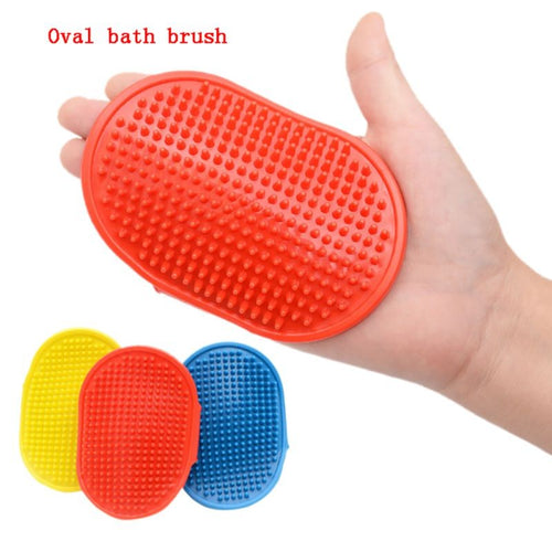 Comb Rubber Glove Hair Fur Grooming Massaging Mit pet shower dog brush